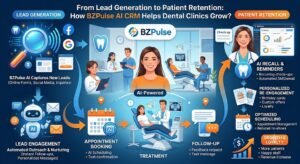 Read more about the article From Lead Generation to Patient Retention – How BZPulse AI CRM Helps Dental Clinics Grow?